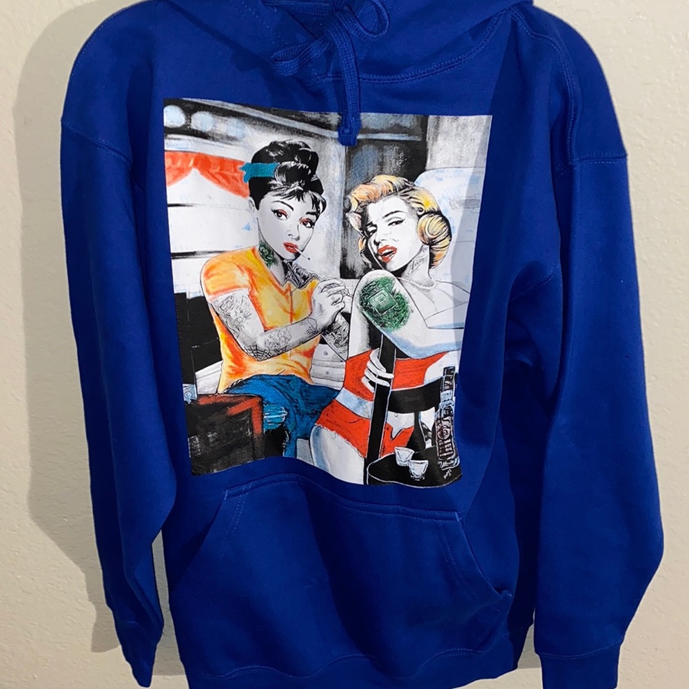 Deep blue, Marilyn and Audrey sweater